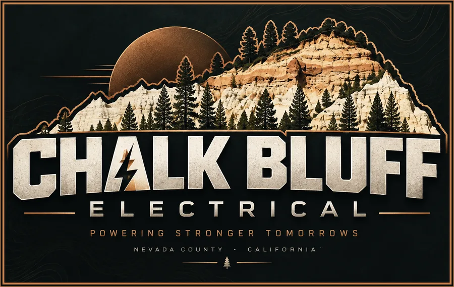 Chalk Bluff Electrical lockup on its dark field with a copper keyline